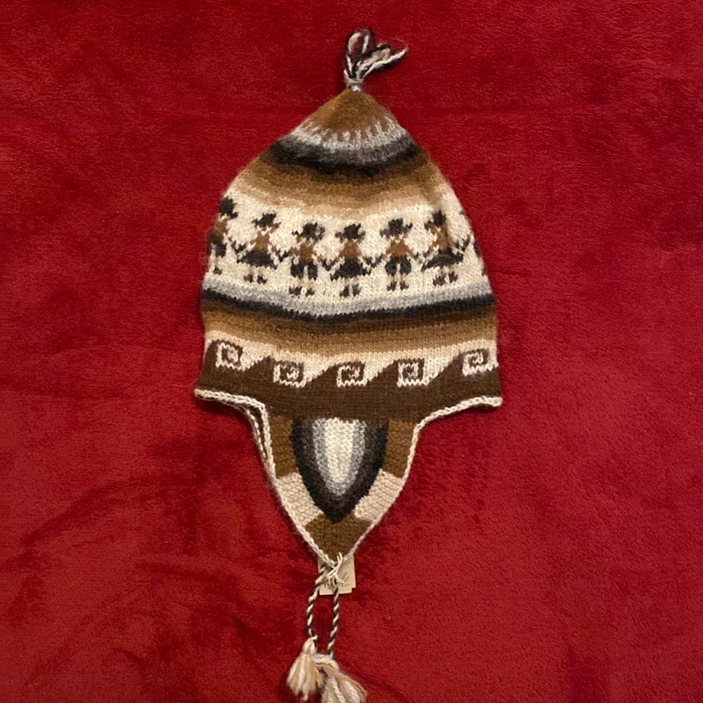 Straight from Bolivia, a homemade winter hat for boys or girls.